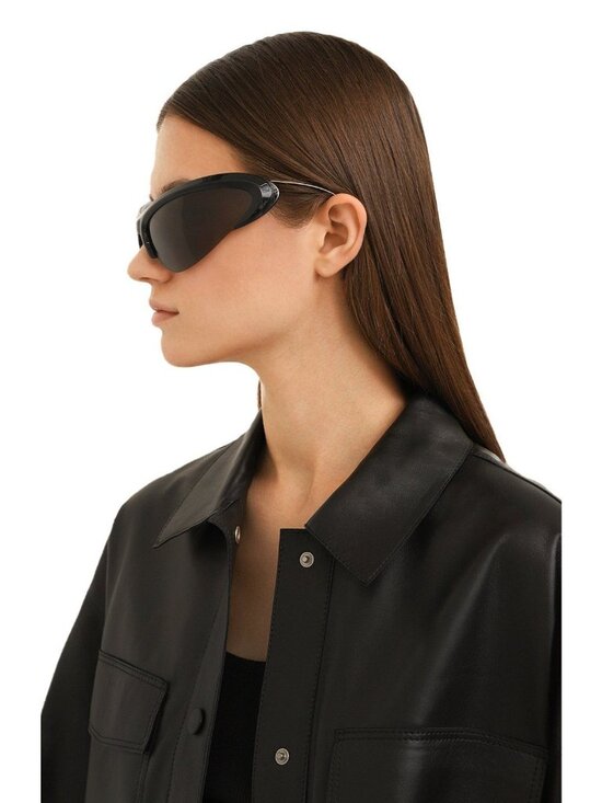 NEW BALENCIAGA SUNGLASSES BB0232S 001 UNISEX BLACK/GRAY EYEWEAR BALENCIAGA main image 5